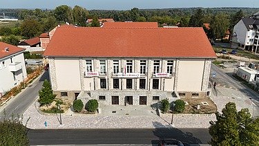 Hrvatski dom Petrinja - Pogled iz zraka