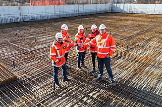 Picture of construction team