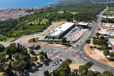 Image of road construction work